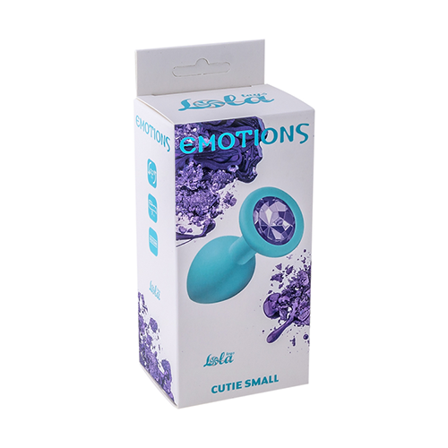 Anal Plug Emotions Cutie Small Turquoise Light Purple crystal