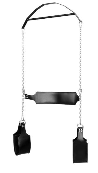 Lederschaukel mit Gestell