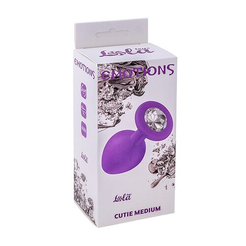Anal Plug Emotions Cutie Medium Purple clear crystal