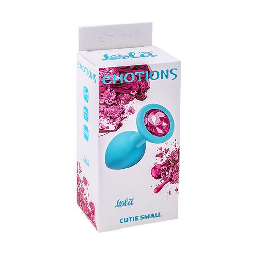 Anal Plug Emotions Cutie Small Turquoise pink crystal