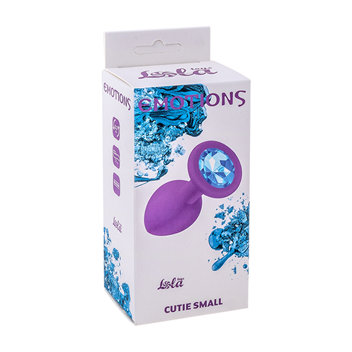 Anal plug Emotions Cutie Small Purple light blue crystal