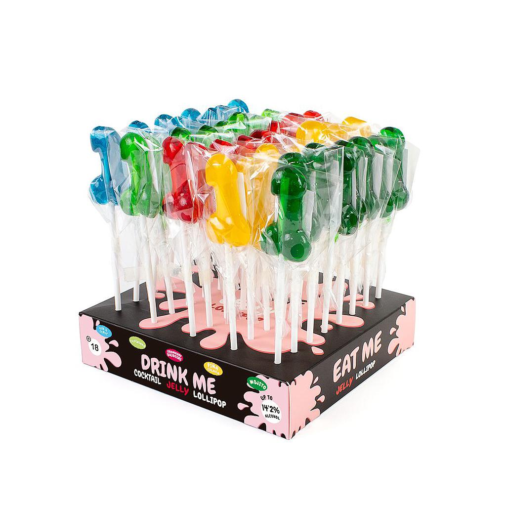 PENIS LOLLIPOPS WITH ALCOHOL DISPLAY (40 UNITS)